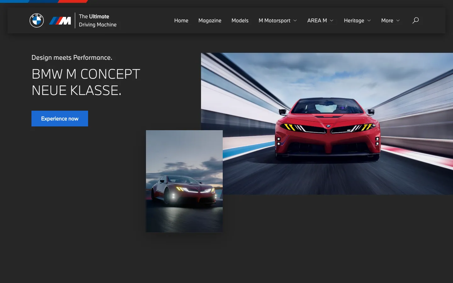 BMW M official website, captured 2026-07-28