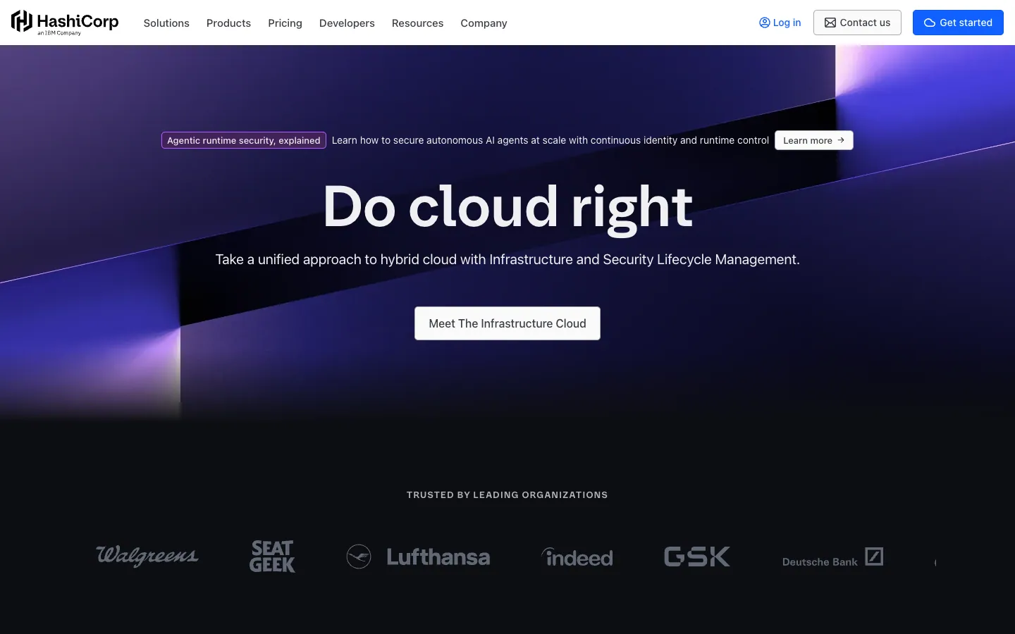 HashiCorp official website, captured 2026-07-28