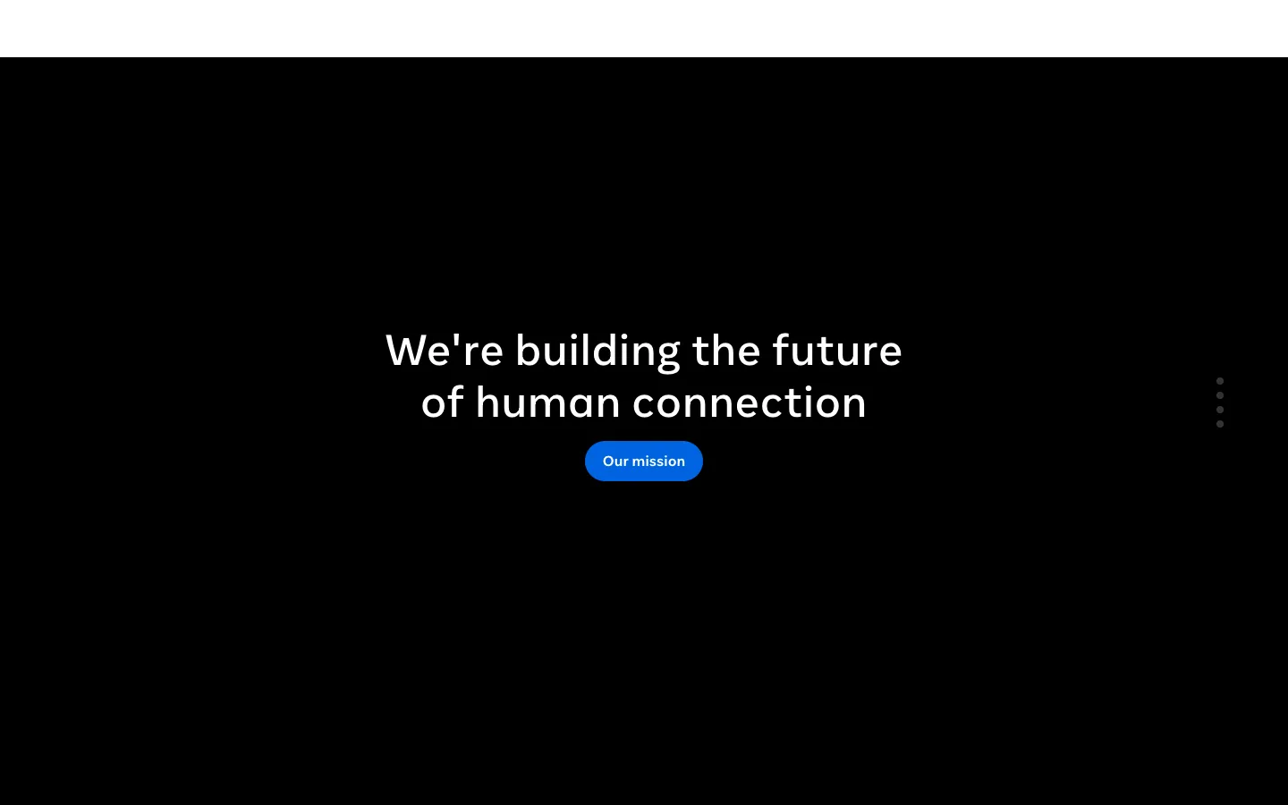Meta official website, captured 2026-07-28