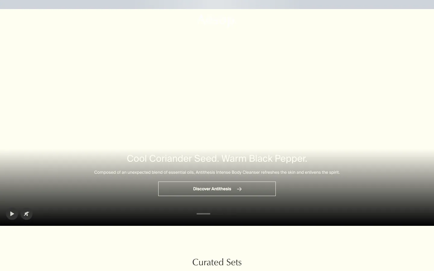 Aesop official website, captured 2026-07-28