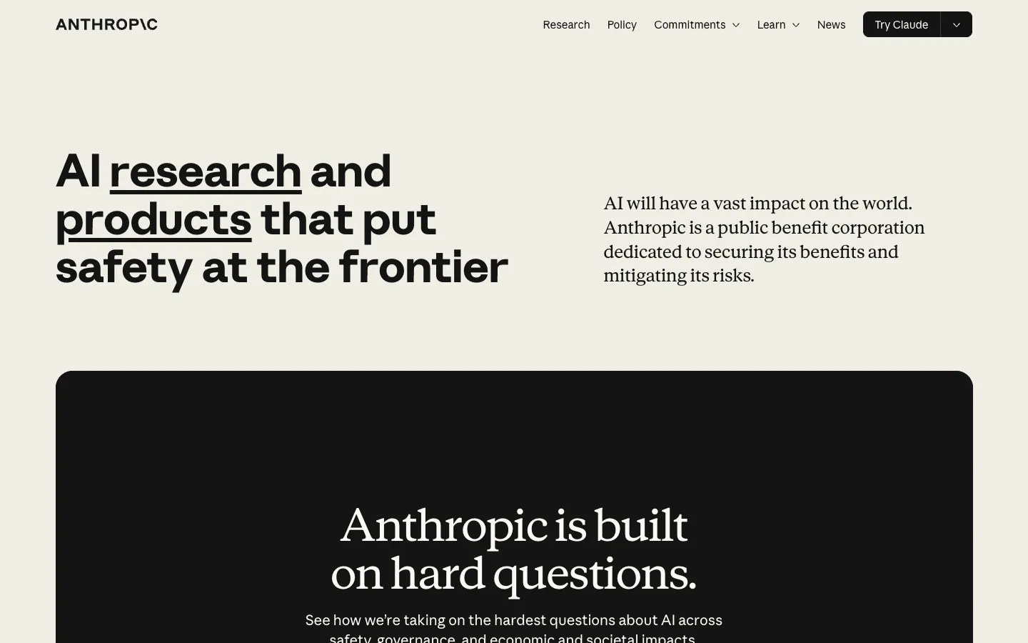 Anthropic official website, captured 2026-07-28