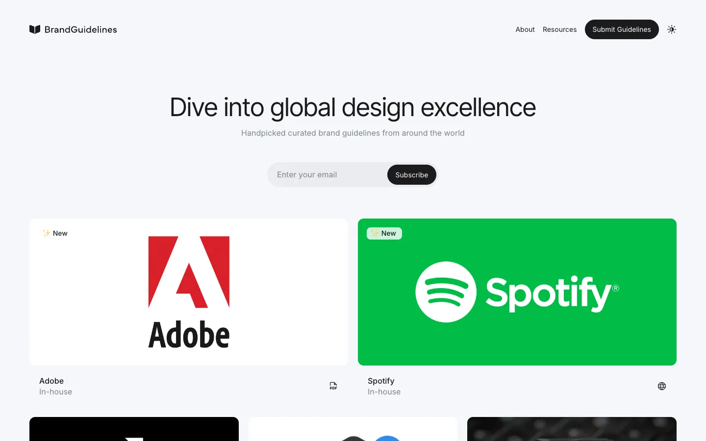 Brand Guidelines official website, captured 2026-07-28