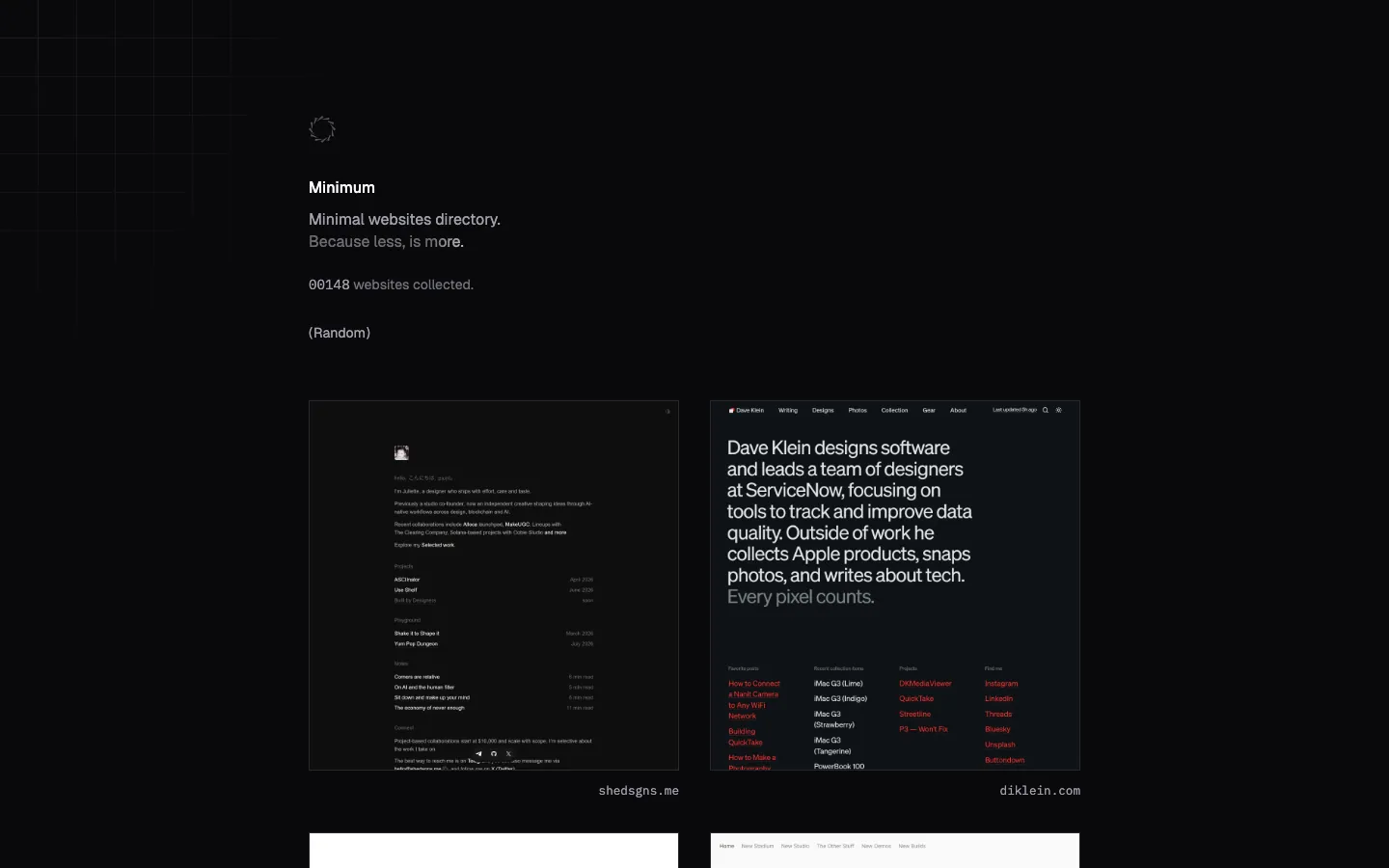 Minimum official website, captured 2026-07-28