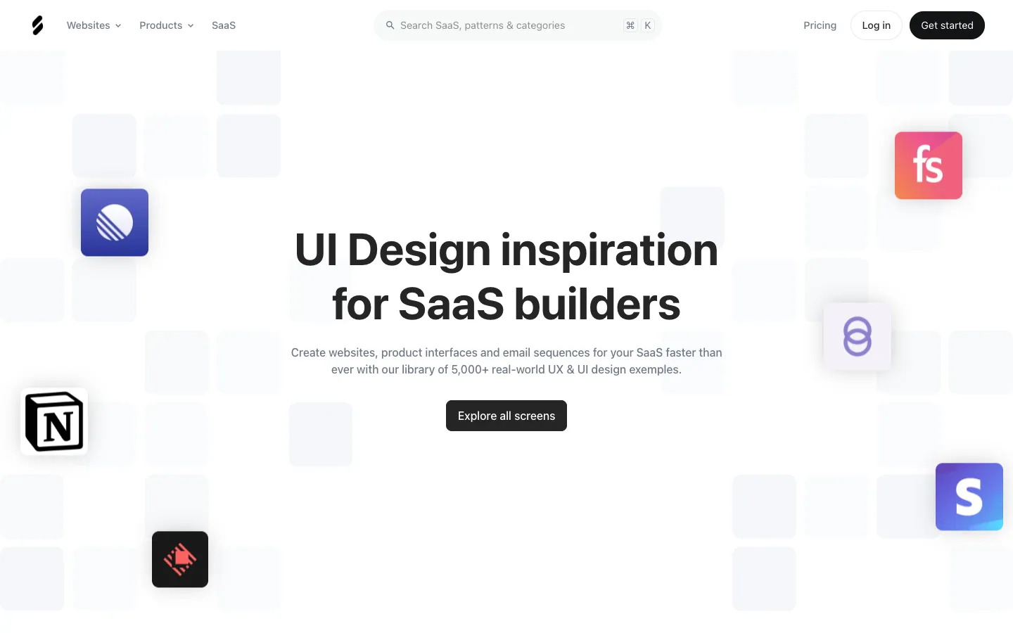 SaaSFrame official website, captured 2026-07-28